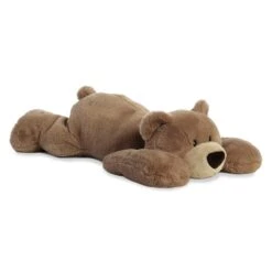 Papa Huggawug The Jumbo Lying Stuffed Brown Bear By Aurora