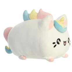 White 15 Inch Stuffed Unicorn Cat Meowchi Plush By Aurora -Stuffed Toy Store AR 14276 4