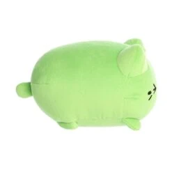 Pistachio The Green Stuffed Cat Meowchi Plush By Aurora -Stuffed Toy Store AR 14306 4