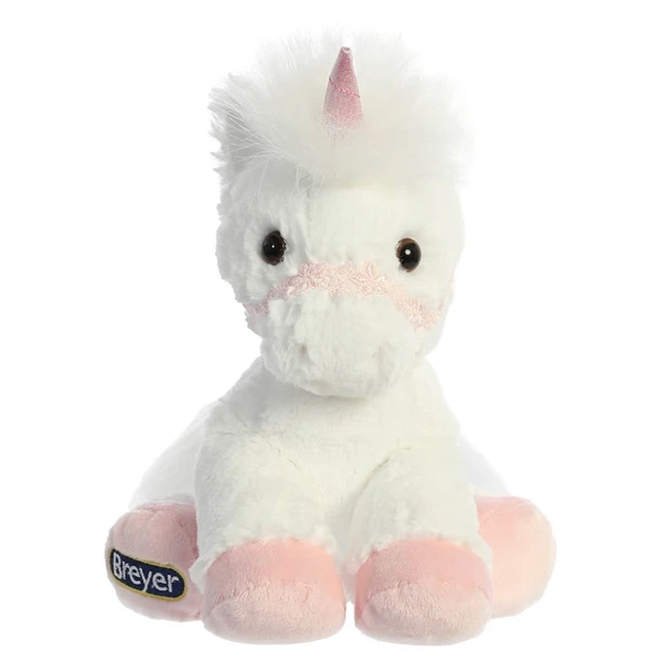 Breyer Bridle Buddies Stuffed White Unicorn By Aurora 2 Breyer Bridle Buddies Stuffed White Unicorn By Aurora - Image 2