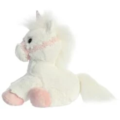 Breyer Bridle Buddies Stuffed White Unicorn By Aurora 6 Breyer Bridle Buddies Stuffed White Unicorn By Aurora -Stuffed Toy Store AR 14367 4