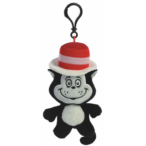 Dr. Seuss Cat In The Hat Clip-On Stuffed Animal By Aurora 1 Dr. Seuss Cat In The Hat Clip-On Stuffed Animal By Aurora