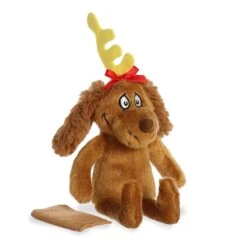 Dr. Seuss Max The Dog Magnetic Shoulderkins Plush By Aurora