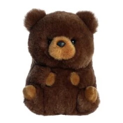 Brambles The Stuffed Brown Bear 5 Inch Rolly Pet By Aurora