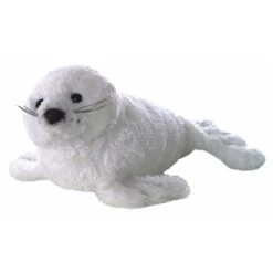 Stuffed White Harp Seal Mini Flopsie By Aurora