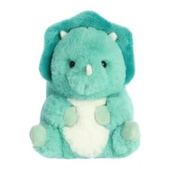 Teya The Stuffed Triceratops 5 Inch Rolly Pet By Aurora