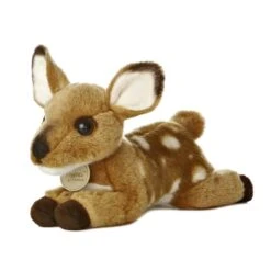 Realistic Stuffed Deer Fawn 8 Inch Plush Animal By Aurora