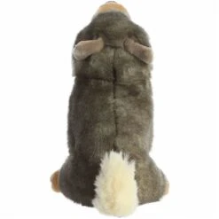 Realistic Sitting Stuffed Wolf Miyoni Plush By Aurora -Stuffed Toy Store AR 26394 5