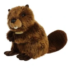 Realistic Stuffed Beaver 9 Inch Miyoni Plush By Aurora -Stuffed Toy Store AR 26435 6