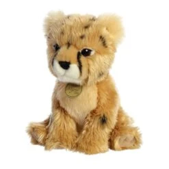 Realistic Stuffed Cheetah Cub 9 Inch Miyoni Plush By Aurora -Stuffed Toy Store AR 26449 4