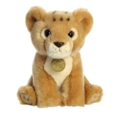 Realistic Stuffed Lion Cub 8.5 Inch Miyoni Plush By Aurora