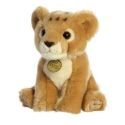 Realistic Stuffed Lion Cub 8.5 Inch Miyoni Plush By Aurora -Stuffed Toy Store AR 26450 4