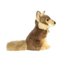 Realistic Stuffed Coyote 9.5 Inch Miyoni Plush By Aurora -Stuffed Toy Store AR 26491 4