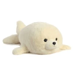 Jumbo Stuffed Baby Harp Seal Super Flopsie By Aurora