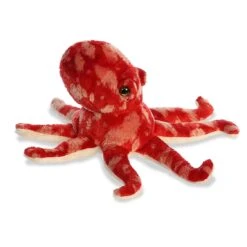 Little Pacy The Stuffed Red Octopus Mini Flopsie By Aurora