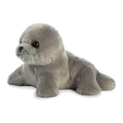 Little Harpo The Stuffed Gray Seal Mini Flopsie By Aurora -Stuffed Toy Store AR 31776 3