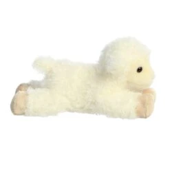 Little Luna The Stuffed Lamb Mini Flopsie By Aurora -Stuffed Toy Store AR 31842 4
