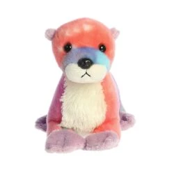 Plush Rainbow River Otter Mini Flopsie By Aurora -Stuffed Toy Store AR 31853 3