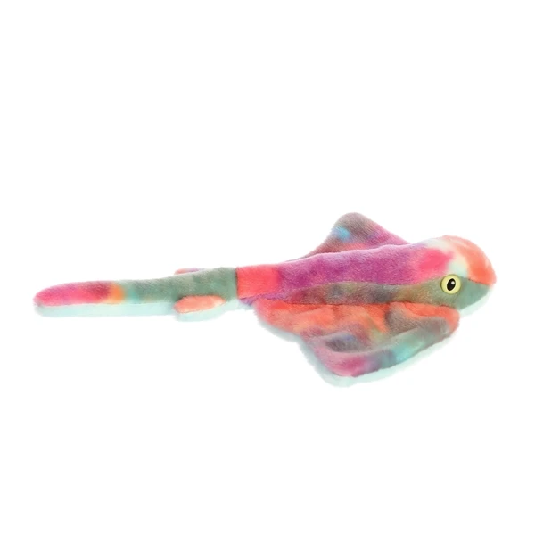 Plush Rainbow Stingray Mini Flopsie By Aurora 4 Plush Rainbow Stingray Mini Flopsie By Aurora - Image 4