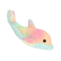 Plush Rainbow Dolphin Mini Flopsie By Aurora -Stuffed Toy Store AR 31856 4