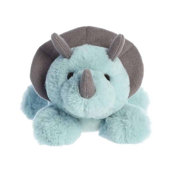 Plush Triceratops Mini Flopsie Dinosaur By Aurora 2 Plush Triceratops Mini Flopsie Dinosaur By Aurora - Image 2