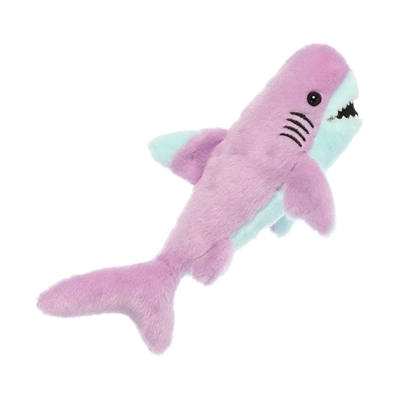 Plush Colorful Shark Mini Flopsie By Aurora 3 Plush Colorful Shark Mini Flopsie By Aurora - Image 3