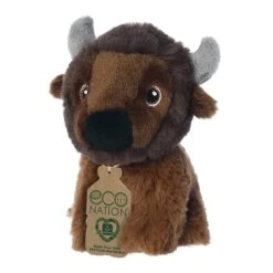 Eco Nation Mini Stuffed Bison By Aurora -Stuffed Toy Store AR 35084 6