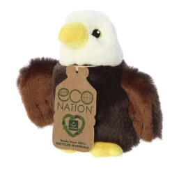 Eco Nation Mini Stuffed Eagle By Aurora -Stuffed Toy Store AR 35085 6
