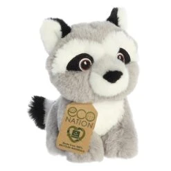 Eco Nation Mini Stuffed Raccoon By Aurora
