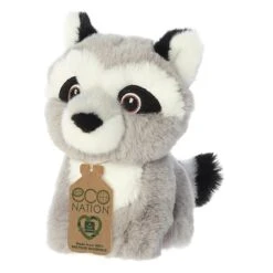 Eco Nation Mini Stuffed Raccoon By Aurora -Stuffed Toy Store AR 35092 6