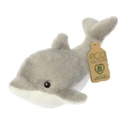 Eco Nation Mini Stuffed Dolphin By Aurora -Stuffed Toy Store AR 35093 4