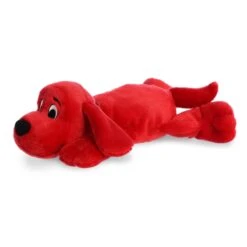 Laying Clifford The Big Red Dog Stuffed Animal By Aurora