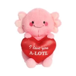 I Love You A-LOTL Plush Axolotl By Aurora