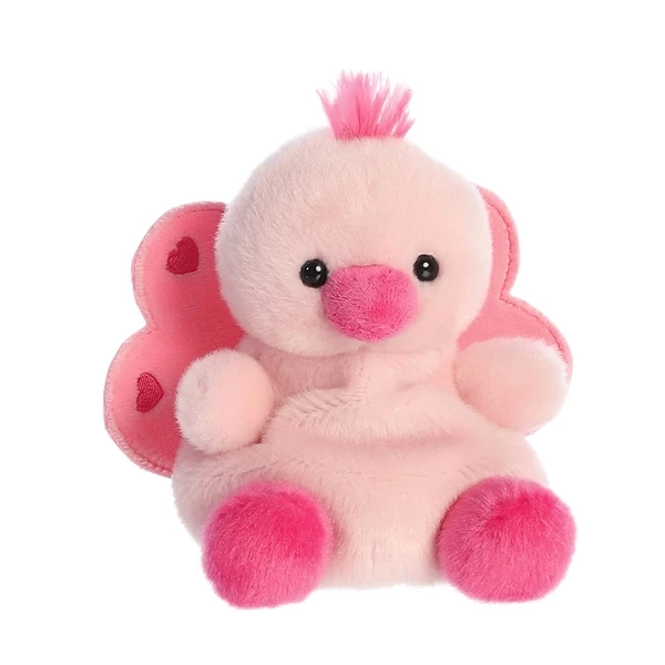 Freya The Plush Pink Peacock Palm Pals By Aurora 2 Freya The Plush Pink Peacock Palm Pals By Aurora - Image 2