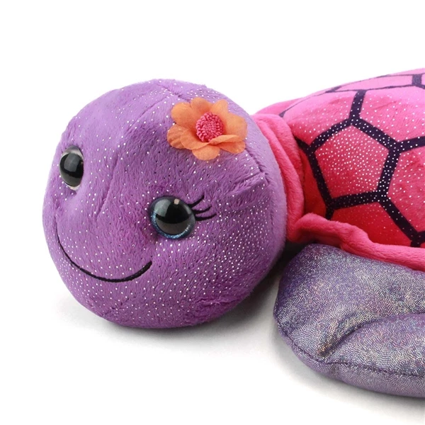 Tallulah The Sparkly Purple Stuffed Turtle 15 Inch By First And Main 2 Tallulah The Sparkly Purple Stuffed Turtle 15 Inch By First And Main - Image 2
