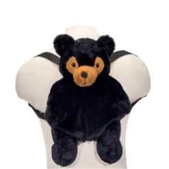 Plush Black Bear Backpack By Fiesta