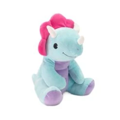 Huggy Huggables Plush Triceratops Dinosaur By Fiesta