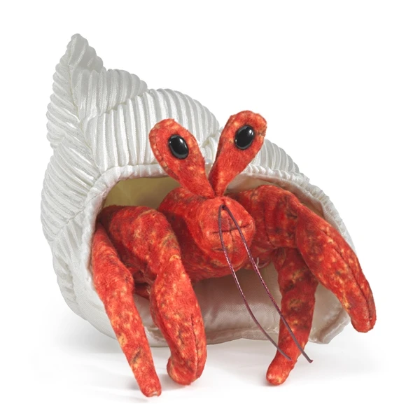 Hermit Crab Finger Puppet By Folkmanis Puppets 2 Hermit Crab Finger Puppet By Folkmanis Puppets - Image 2