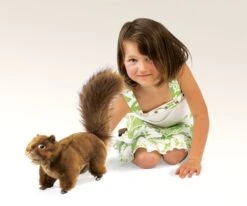Full Body Red Squirrel Puppet By Folkmanis Puppets 6 Full Body Red Squirrel Puppet By Folkmanis Puppets -Stuffed Toy Store FK 2880 4