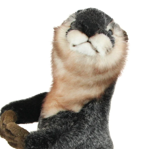Handcrafted 14 Inch Lifelike Standing Stuffed River Otter By Hansa 2 Handcrafted 14 Inch Lifelike Standing Stuffed River Otter By Hansa - Image 2
