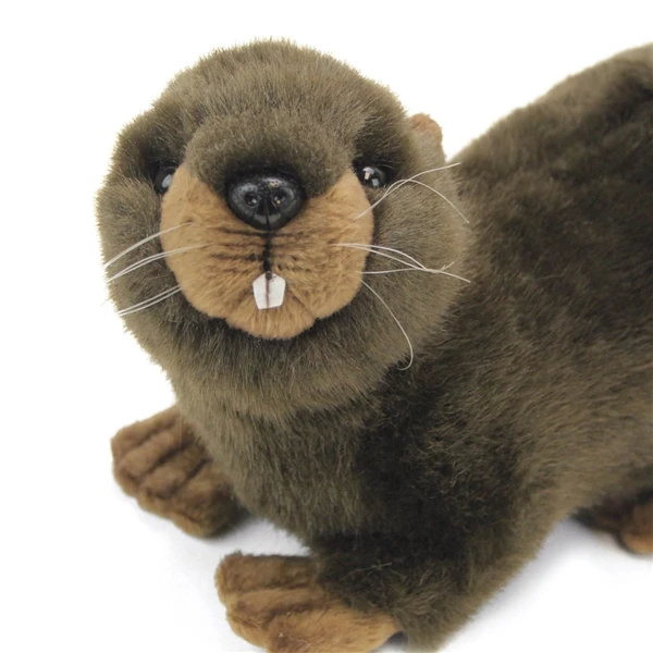 Handcrafted 10 Inch Lifelike Mama Beaver Stuffed Animal By Hansa 2 Handcrafted 10 Inch Lifelike Mama Beaver Stuffed Animal By Hansa - Image 2