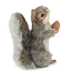 Handcrafted 8 Inch Standing Lifelike Stuffed Gray Squirrel By Hansa -Stuffed Toy Store HN 4841 4
