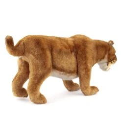 Handcrafted 18 Inch Lifelike Saber Tooth Tiger Stuffed Animal By Hansa -Stuffed Toy Store HN 4885 4