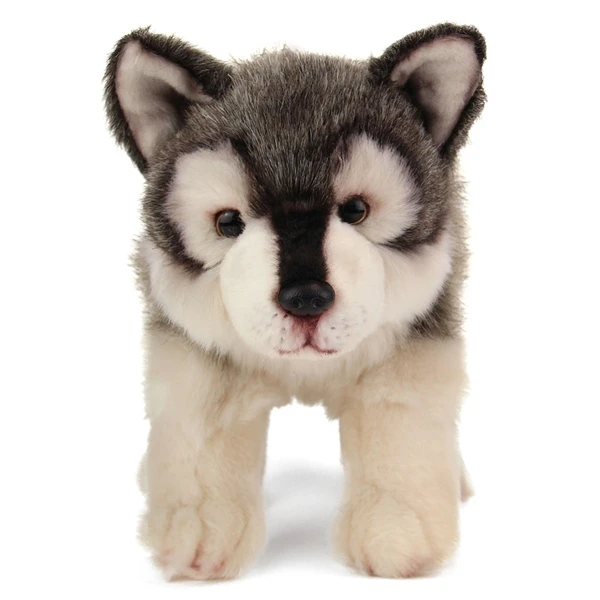 Lifelike Wolf Stuffed Animal By Demdaco 2 Lifelike Wolf Stuffed Animal By Demdaco - Image 2