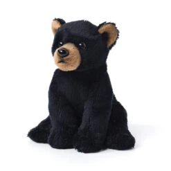 Small Sitting Stuffed Black Bear By Demdaco