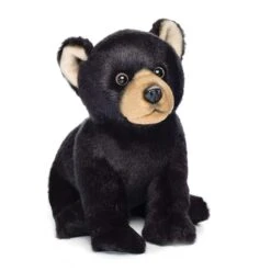 Lifelike Stuffed Black Bear Cub By Demdaco