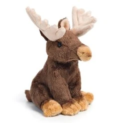 Small Sitting Stuffed Moose By Demdaco