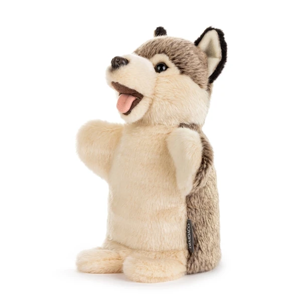 Animalcraft Plush Wolf Hand Puppet By Demdaco 2 Animalcraft Plush Wolf Hand Puppet By Demdaco - Image 2