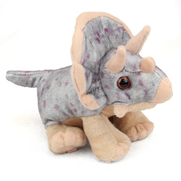 Stuffed Triceratops Mini Cuddlekin By Wild Republic 2 Stuffed Triceratops Mini Cuddlekin By Wild Republic - Image 2