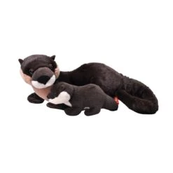 Mom And Baby River Otter Stuffed Animals By Wild Republic